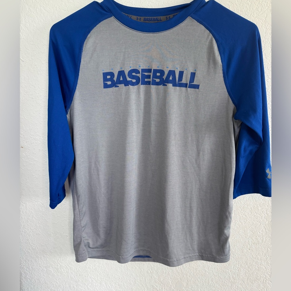 Under Armour Blue and Gray Raglan Shirt